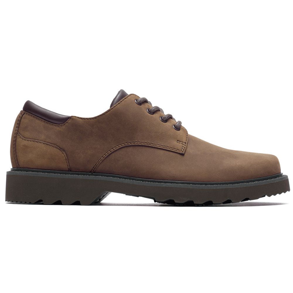 Scarpe Oxford Rockport Uomo - Northfield Waterproof - Marroni - FBMQYLE-54